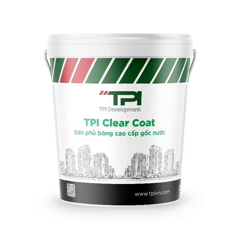 TPI Clear Coat 20kg - Sơn phủ bóng cao cấp gốc nước TPI Clear Coat 20kg - Sơn phủ bóng cao cấp gốc nước