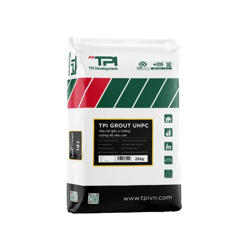 TPI Grout UHPC 25kg vữa rót cường độ siêu cao TPI Grout UHPC 25kg vữa rót cường độ siêu cao