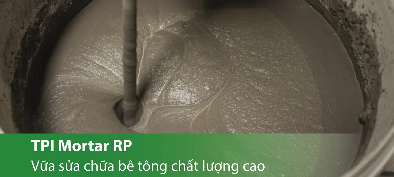 TPI Mortar RP - Vữa sửa chữa bê tông có sợi gia cường